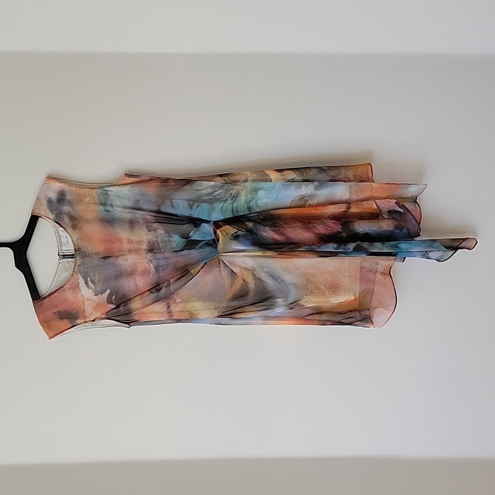 Jayee Watercolor Shift Dress, Medium